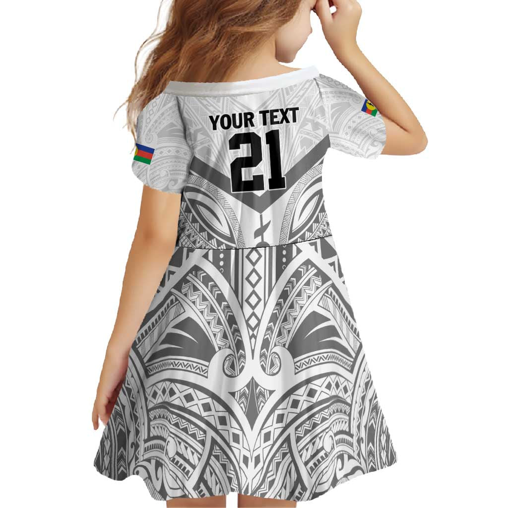 New Caledonia Football Custom Family Matching Summer Maxi Dress and Hawaiian Shirt Go Champions Les Cagous