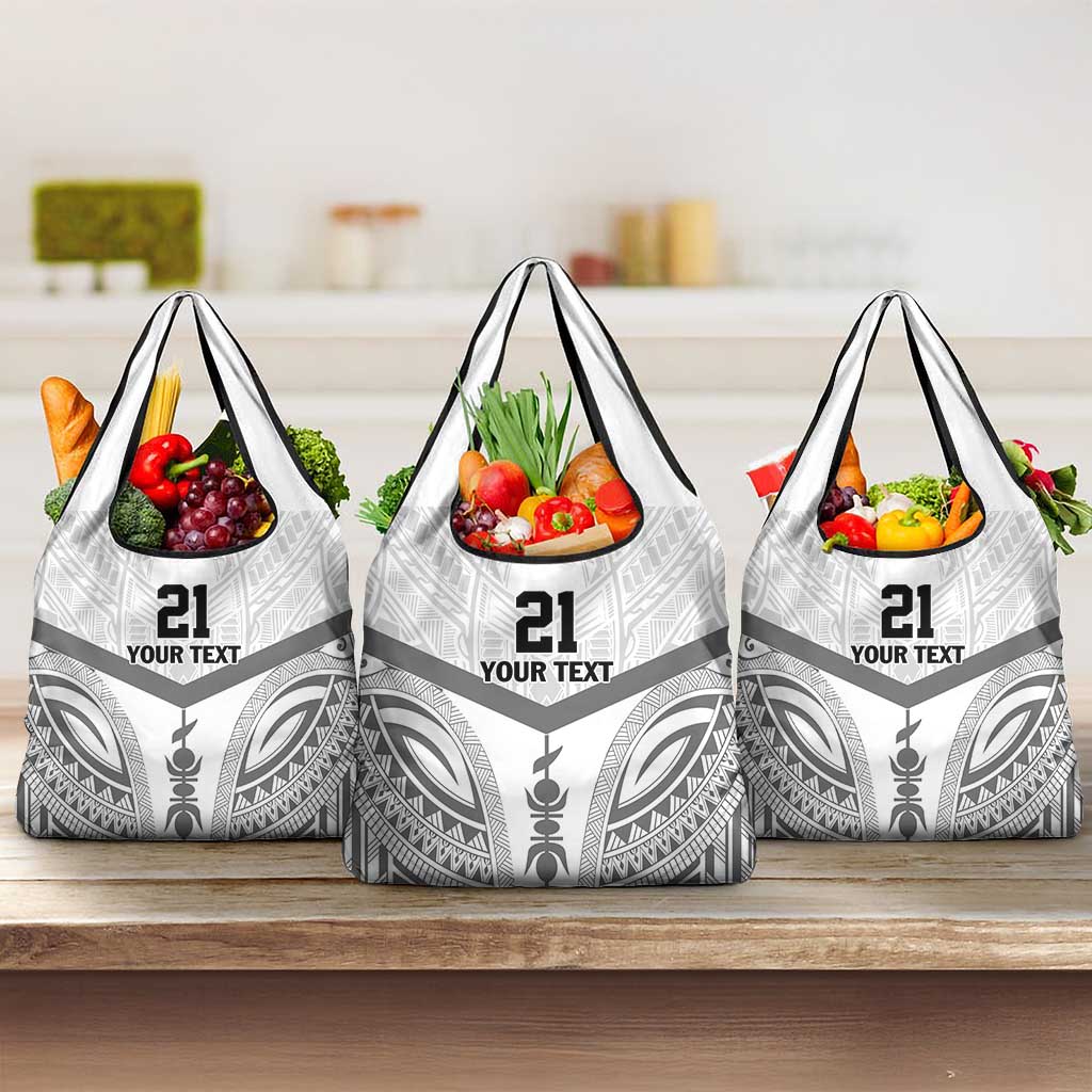 New Caledonia Football Custom Grocery Bag Go Champions Les Cagous LT9 3-pack One Size White - Polynesian Pride