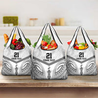 New Caledonia Football Custom Grocery Bag Go Champions Les Cagous LT9 3-pack One Size White - Polynesian Pride