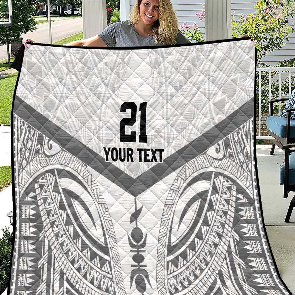 New Caledonia Football Custom Quilt Go Champions Les Cagous LT9 White - Polynesian Pride