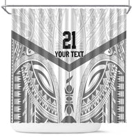 New Caledonia Football Custom Shower Curtain Go Champions Les Cagous LT9 White - Polynesian Pride