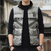 New Caledonia Football Custom Sleeveless Puffer Jacket Go Champions Les Cagous - Polynesian Pride