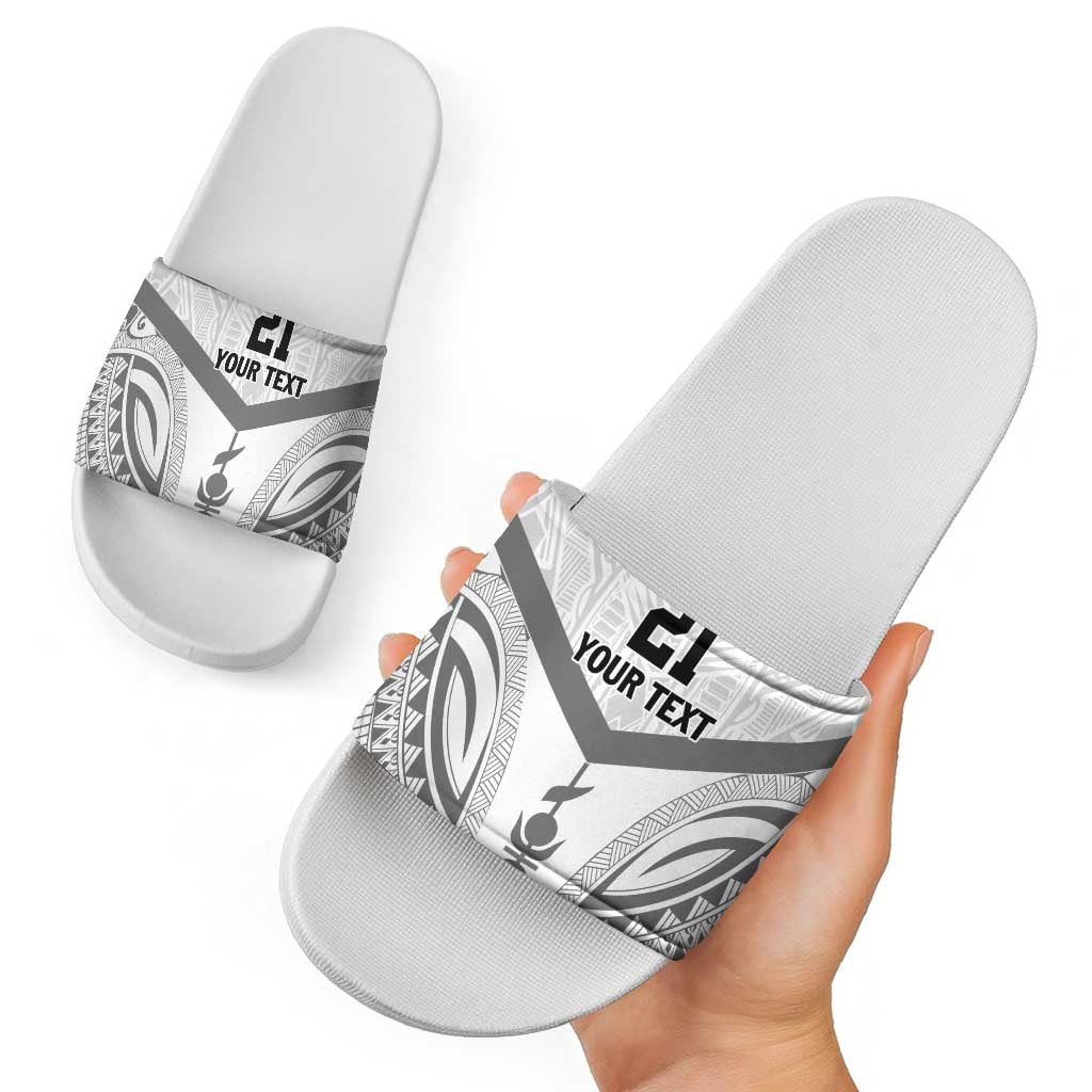 New Caledonia Football Custom Slide Sandals Go Champions Les Cagous - Polynesian Pride