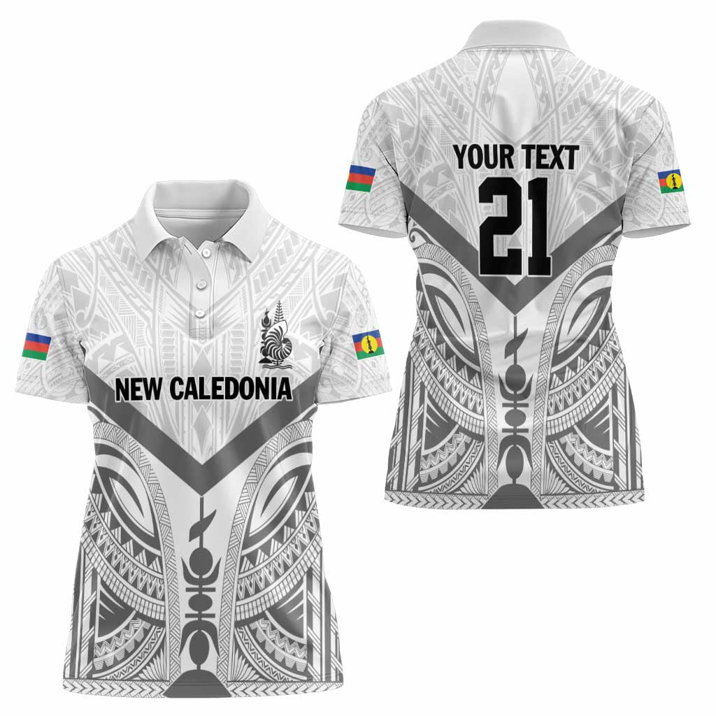 New Caledonia Football Custom Women Polo Shirt Go Champions Les Cagous