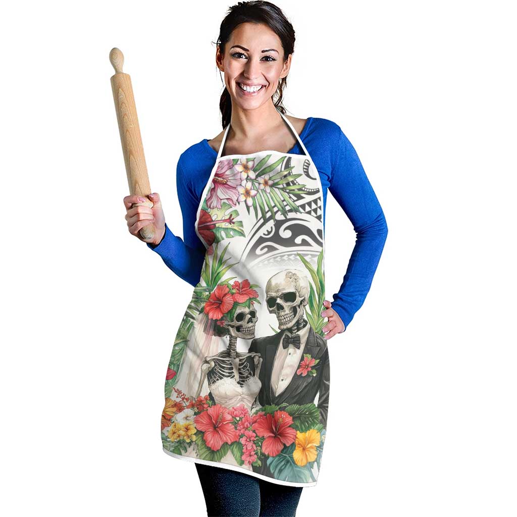 Skeleton Love for Valentine’s Day Apron Polynesian Tribal Love Forever - Polynesian Pride