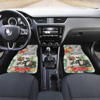 Skeleton Love for Valentine’s Day Car Mats Polynesian Tribal Love Forever