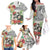 Skeleton Love for Valentine’s Day Family Matching Off The Shoulder Long Sleeve Dress and Hawaiian Shirt Polynesian Tribal Love Forever