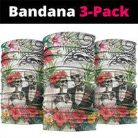 Skeleton Love for Valentine’s Day Neck Gaiter Polynesian Tribal Love Forever - Polynesian Pride