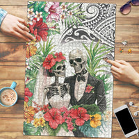 Skeleton Love for Valentine’s Day Puzzle Polynesian Tribal Love Forever - Polynesian Pride