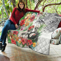 Skeleton Love for Valentines Day Quilt Polynesian Tribal Love Forever LT9 - Polynesian Pride