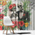 Skeleton Love for Valentine’s Day Window Curtain Polynesian Tribal Love Forever