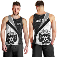 Personalised Tonga Emancipation Day Men Tank Top Since 1970 Ngatu Tribal Pattern