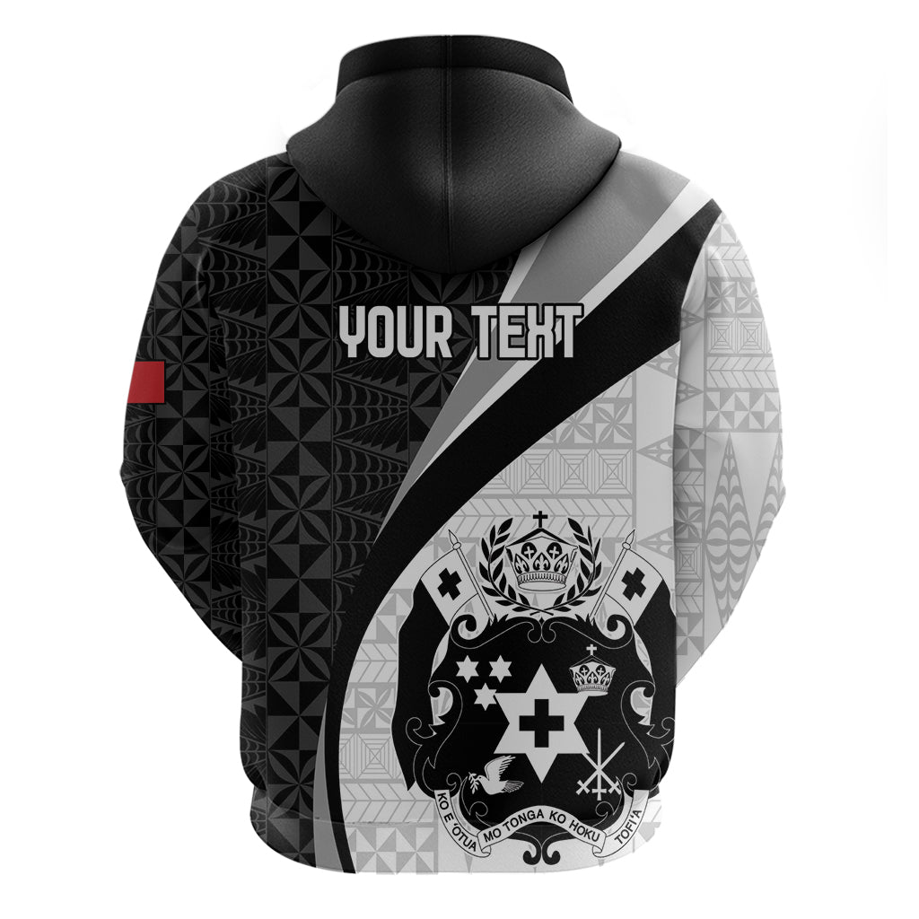 Personalised Tonga Emancipation Day Zip Hoodie Since 1970 Ngatu Tribal Pattern