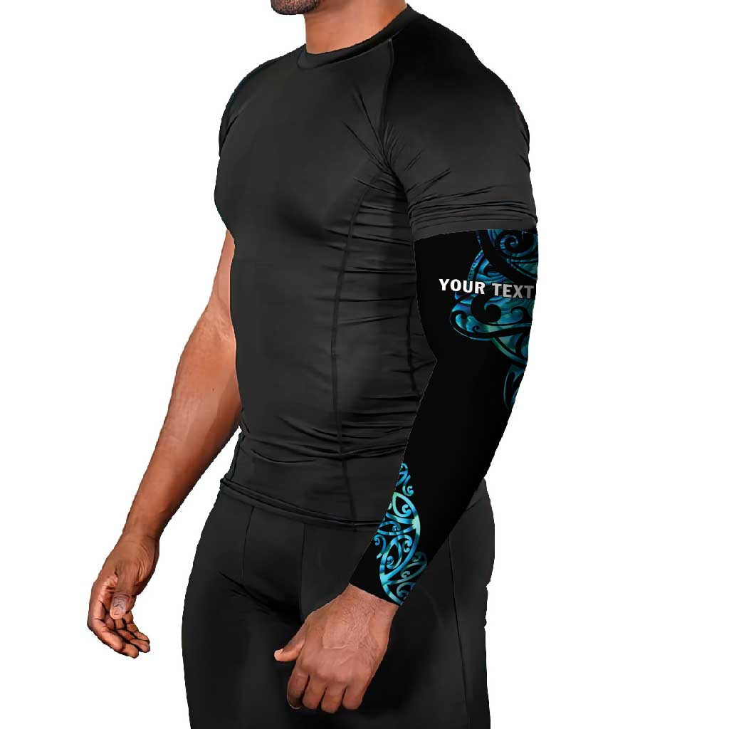 All Black Maori Tribal Tattoo Personalised Arm Sleeves Polynesian Style - Polynesian Pride