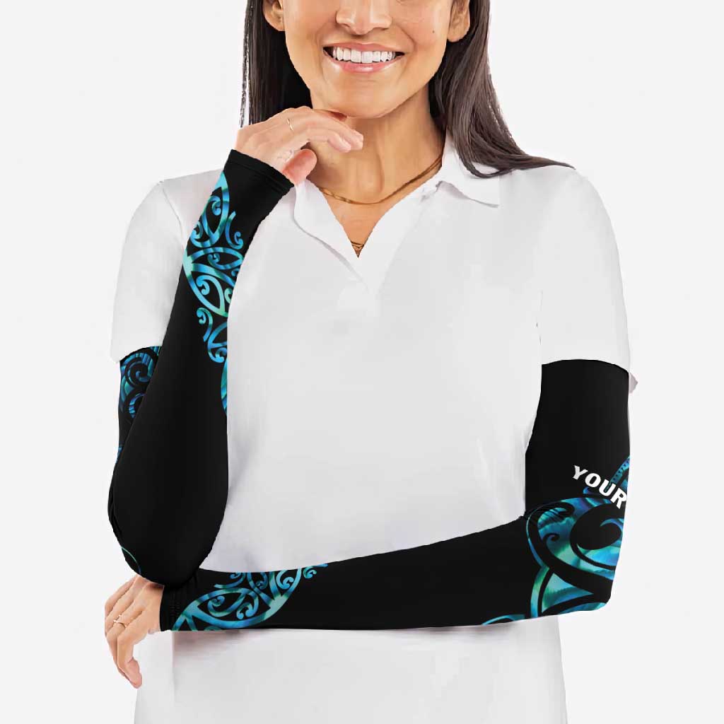 All Black Maori Tribal Tattoo Personalised Arm Sleeves Polynesian Style - Polynesian Pride