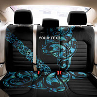 All Black Maori Tribal Tattoo Personalised Back Car Seat Cover Polynesian Style