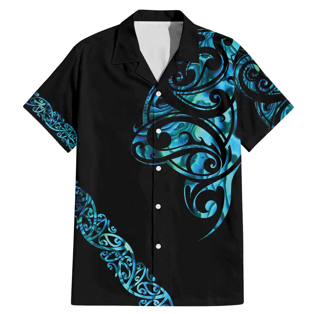 All Black Maori Tribal Tattoo Personalised Family Matching Mermaid Dress and Hawaiian Shirt Polynesian Style