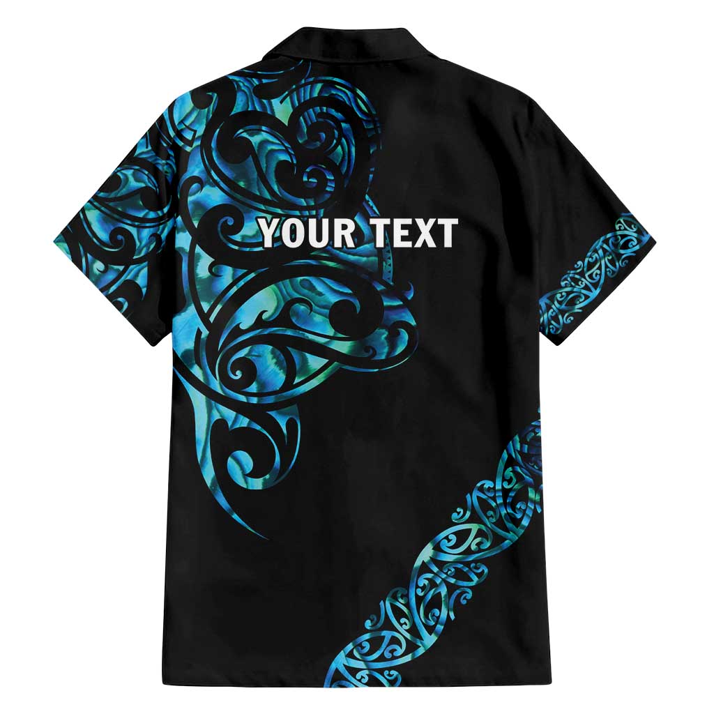 All Black Maori Tribal Tattoo Personalised Family Matching Off Shoulder Short Dress and Hawaiian Shirt Polynesian Style
