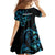 All Black Maori Tribal Tattoo Personalised Family Matching Summer Maxi Dress and Hawaiian Shirt Polynesian Style