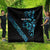 All Black Maori Tribal Tattoo Personalised Quilt Polynesian Style