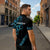 All Black Maori Tribal Tattoo Personalised Zipper Polo Shirt Polynesian Style - Polynesian Pride