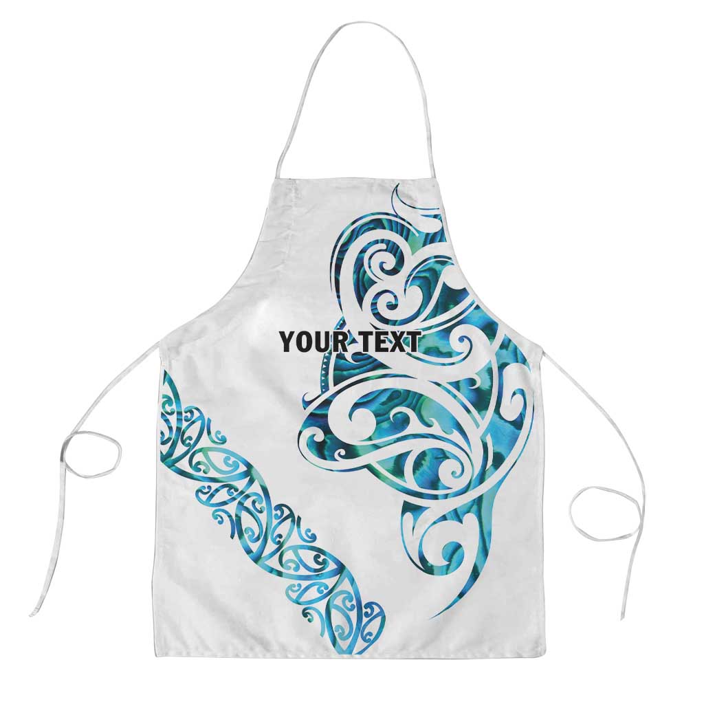 All White Maori Tribal Tattoo Personalised Apron Polynesian Style - Polynesian Pride