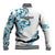 All White Maori Tribal Tattoo Personalised Baseball Jacket Polynesian Style
