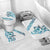 All White Maori Tribal Tattoo Personalised Bathroom Set Polynesian Style - Polynesian Pride
