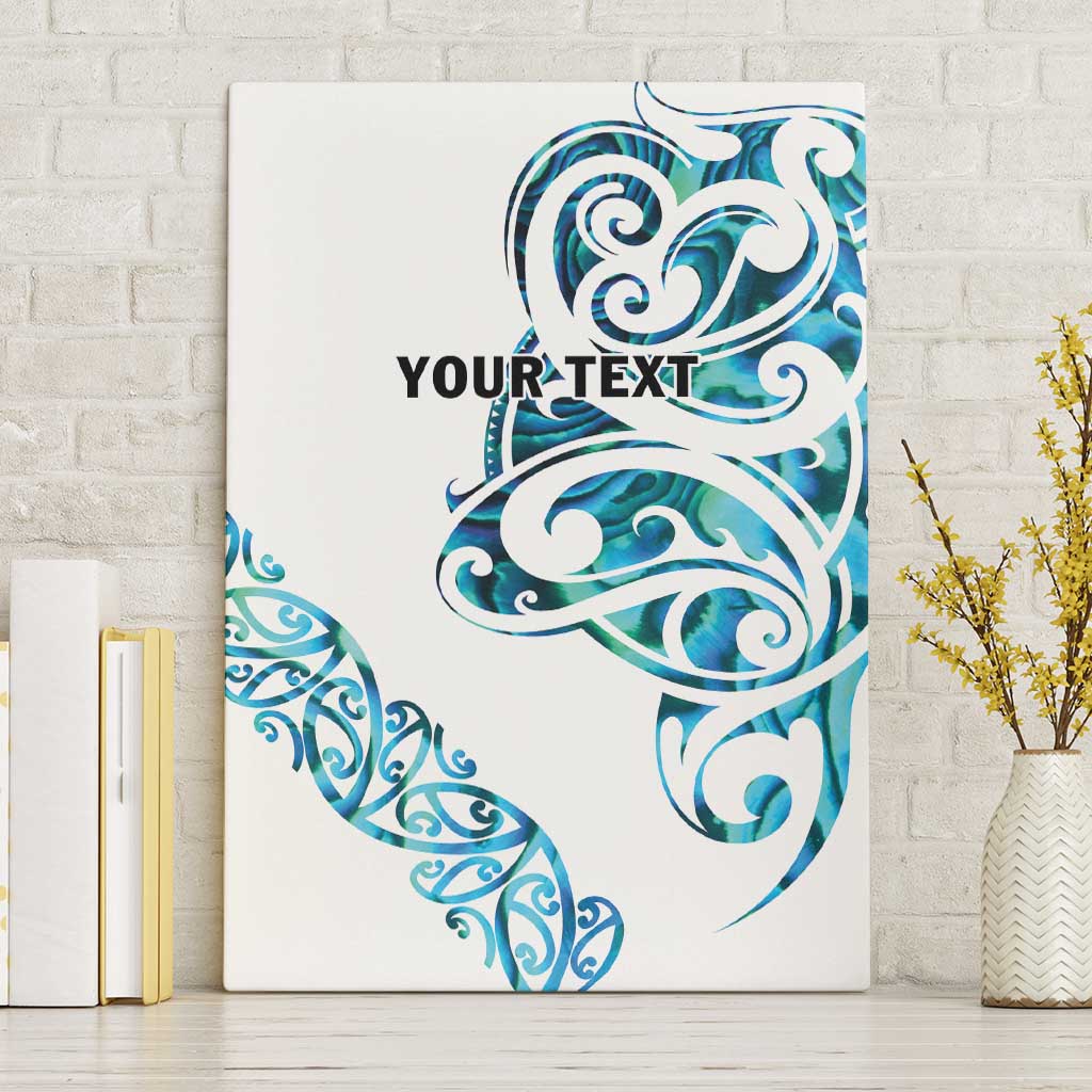 All White Maori Tribal Tattoo Personalised Canvas Wall Art Polynesian Style LT9 Without Frame White - Polynesian Pride