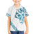 All White Maori Tribal Tattoo Personalised Family Matching Off The Shoulder Long Sleeve Dress and Hawaiian Shirt Polynesian Style