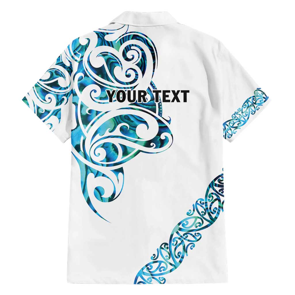 All White Maori Tribal Tattoo Personalised Family Matching Off Shoulder Short Dress and Hawaiian Shirt Polynesian Style LT9 - Polynesian Pride