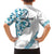 All White Maori Tribal Tattoo Personalised Family Matching Tank Maxi Dress and Hawaiian Shirt Polynesian Style