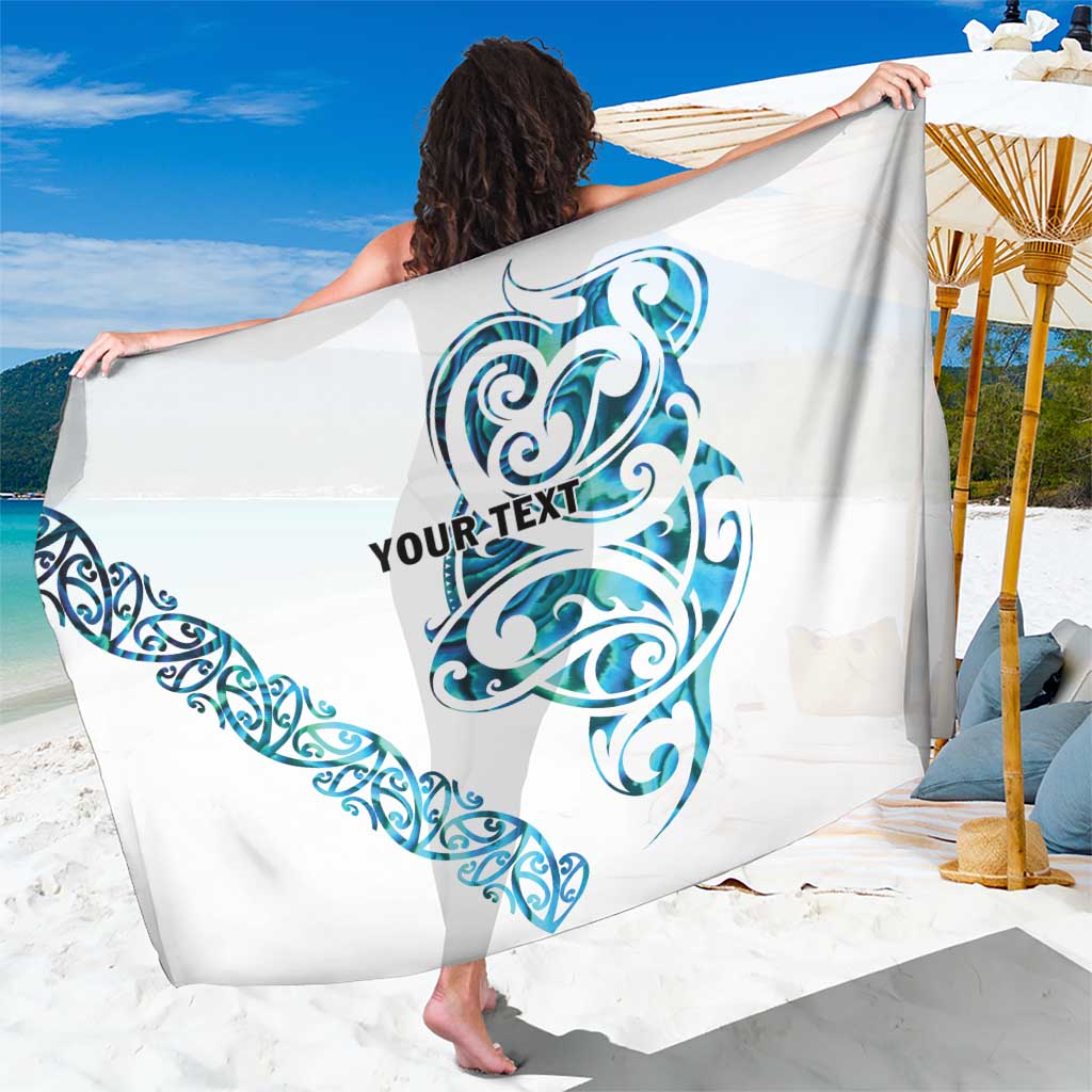 All White Maori Tribal Tattoo Personalised Sarong Polynesian Style LT9 One Size 44 x 66 inches White - Polynesian Pride