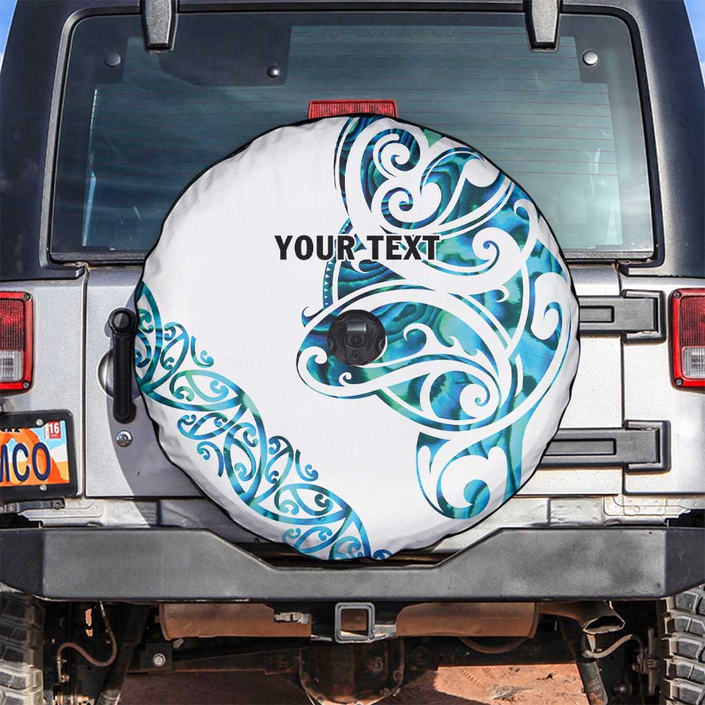 All White Maori Tribal Tattoo Personalised Spare Tire Cover Polynesian Style LT9 White - Polynesian Pride