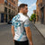 All White Maori Tribal Tattoo Personalised Zipper Polo Shirt Polynesian Style - Polynesian Pride