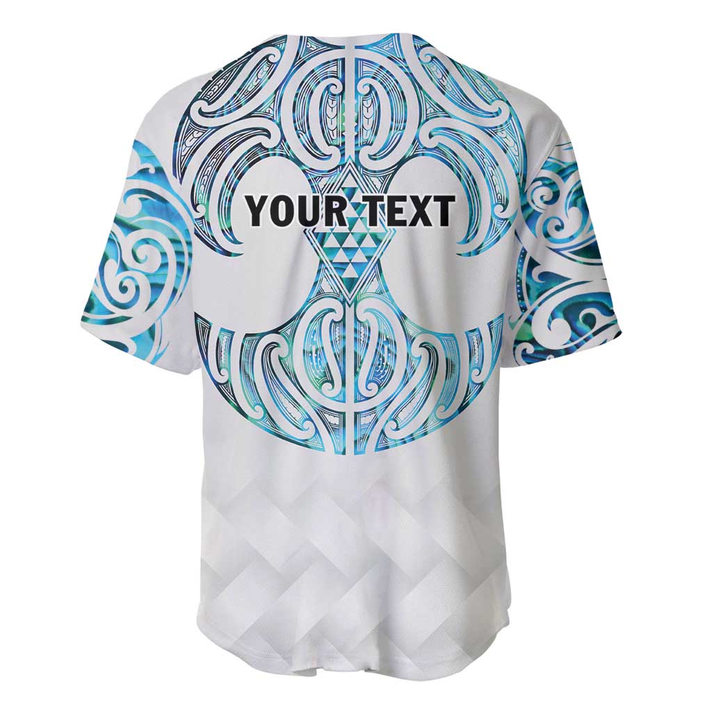 Queensland Maori Kiwi Personalised Baseball Jersey Ma Kakariki Papua Shell Maori Tribal Tattoo