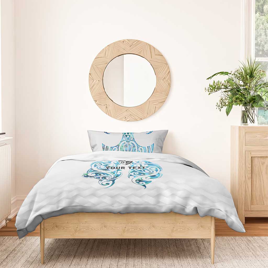 Queensland Maori Kiwi Personalised Bedding Set Ma Kakariki Papua Shell Maori Tribal Tattoo
