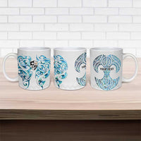 Queensland Maori Kiwi Personalised Ceramic Mug Ma Kakariki Papua Shell Maori Tribal Tattoo - Polynesian Pride