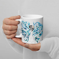 Queensland Maori Kiwi Personalised Ceramic Mug Ma Kakariki Papua Shell Maori Tribal Tattoo - Polynesian Pride