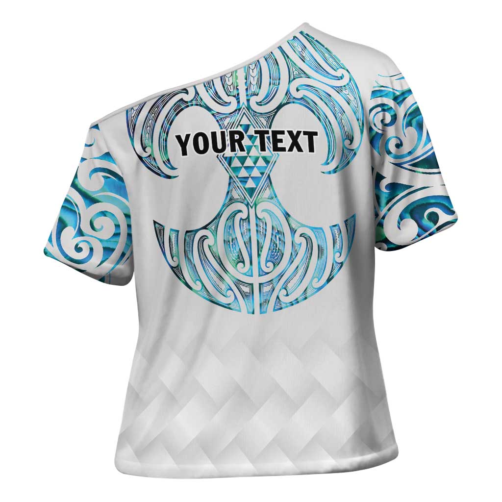 Queensland Maori Kiwi Personalised Cross Shoulder Shirt Ma Kakariki Papua Shell Maori Tribal Tattoo - Polynesian Pride