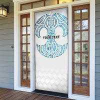 Queensland Maori Kiwi Personalised Door Cover Ma Kakariki Papua Shell Maori Tribal Tattoo - Polynesian Pride