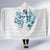 Queensland Maori Kiwi Personalised Hooded Blanket Ma Kakariki Papua Shell Maori Tribal Tattoo