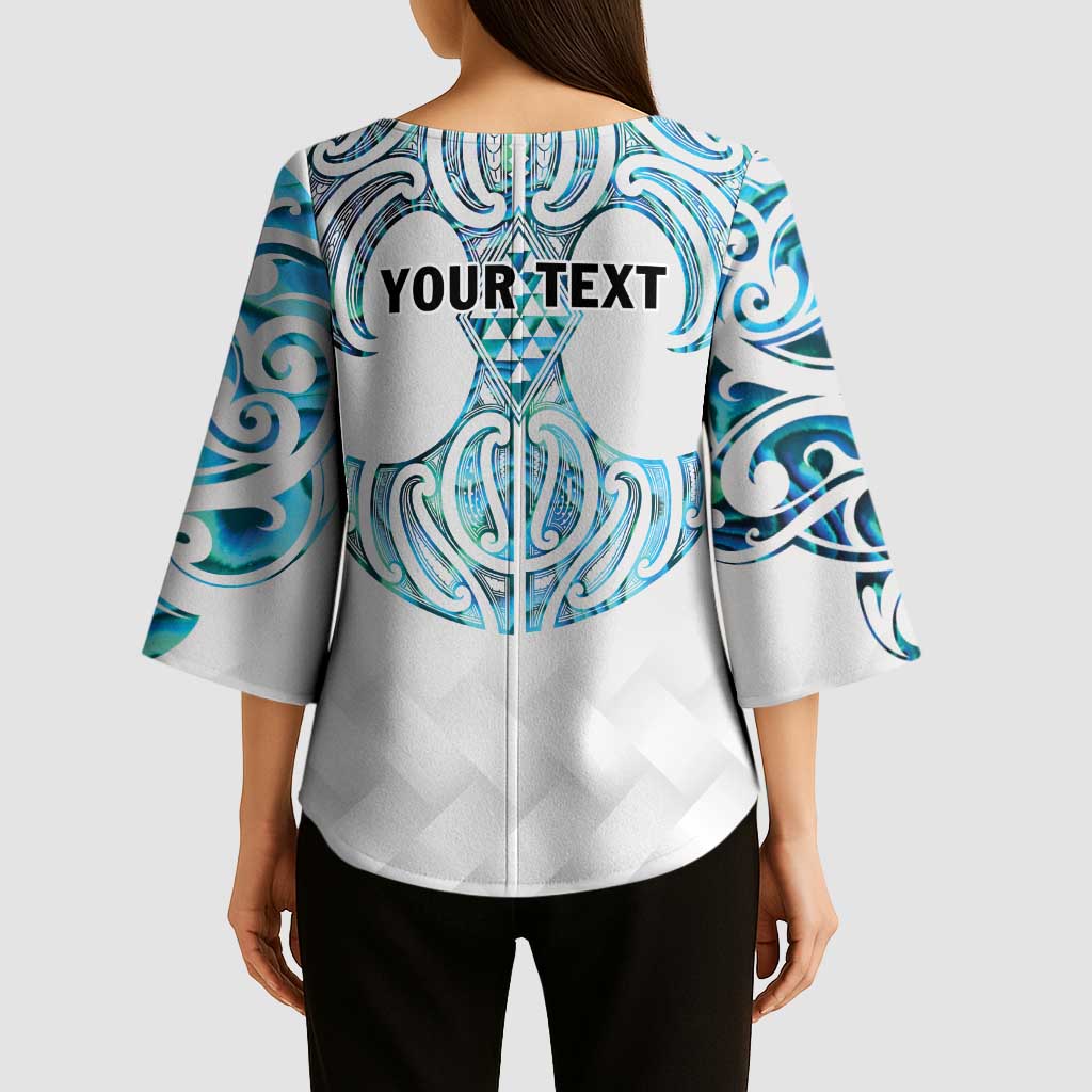 Queensland Maori Kiwi Personalised Kimono Sleeve Blouse Ma Kakariki Papua Shell Maori Tribal Tattoo - Polynesian Pride