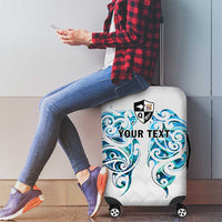 Queensland Maori Kiwi Personalised Luggage Cover Ma Kakariki Papua Shell Maori Tribal Tattoo