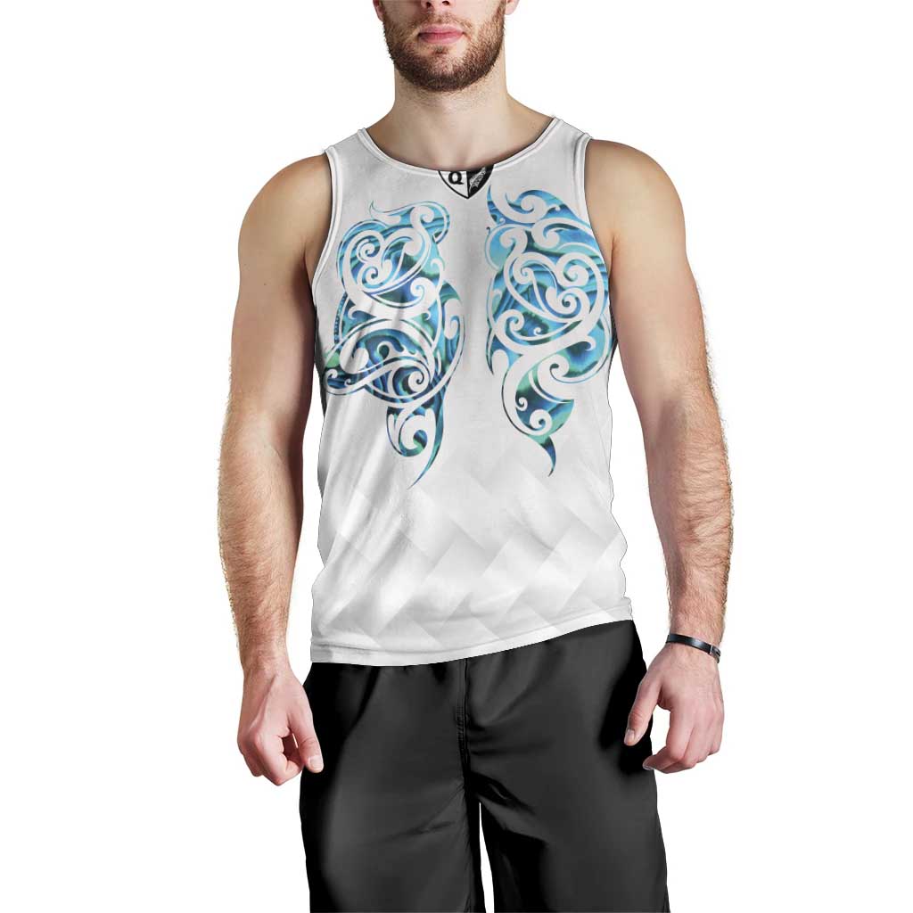 Queensland Maori Kiwi Personalised Men Tank Top Ma Kakariki Papua Shell Maori Tribal Tattoo