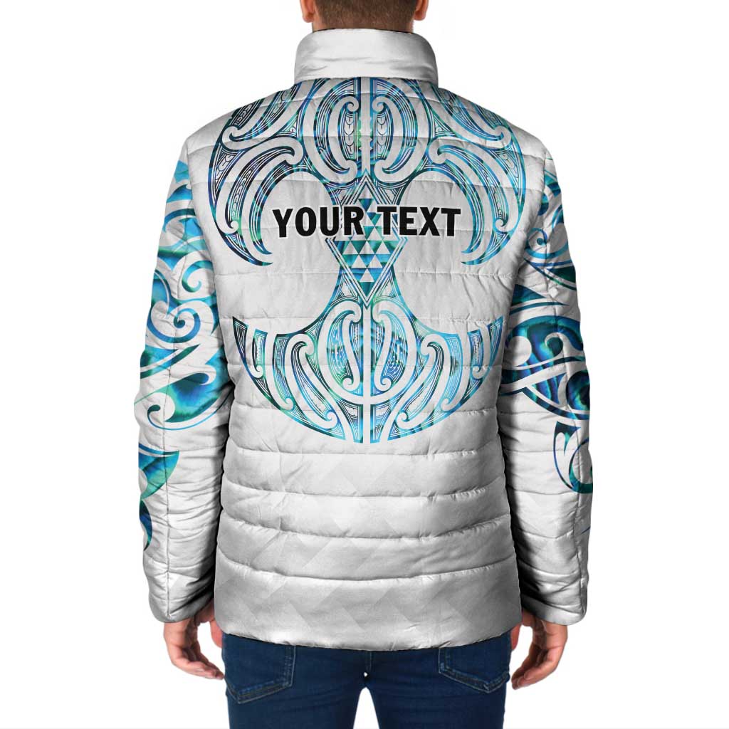 Queensland Maori Kiwi Personalised Padded Jacket Ma Kakariki Papua Shell Maori Tribal Tattoo - Polynesian Pride