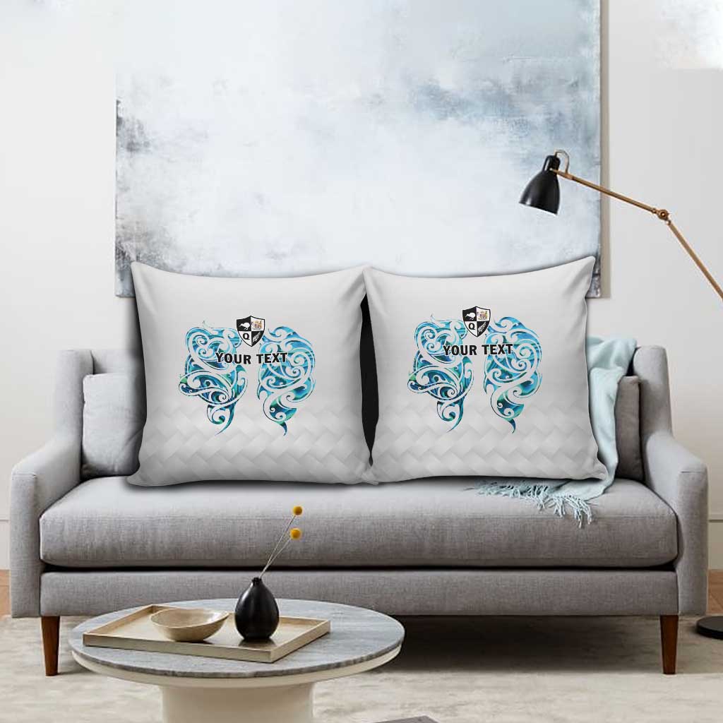 Queensland Maori Kiwi Personalised Pillow Cover Ma Kakariki Papua Shell Maori Tribal Tattoo - Polynesian Pride