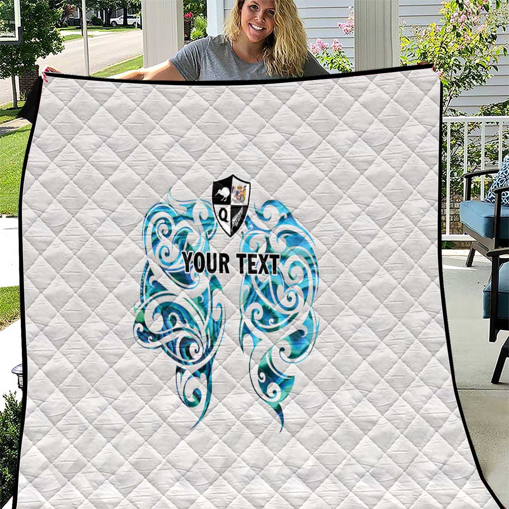 Queensland Maori Kiwi Personalised Quilt Ma Kakariki Papua Shell Maori Tribal Tattoo
