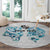 Queensland Maori Kiwi Personalised Round Carpet Ma Kakariki Papua Shell Maori Tribal Tattoo