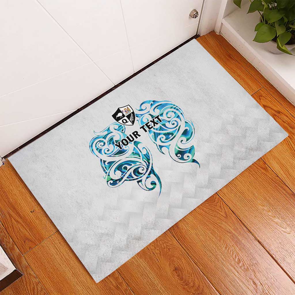 Queensland Maori Kiwi Personalised Rubber Doormat Ma Kakariki Papua Shell Maori Tribal Tattoo
